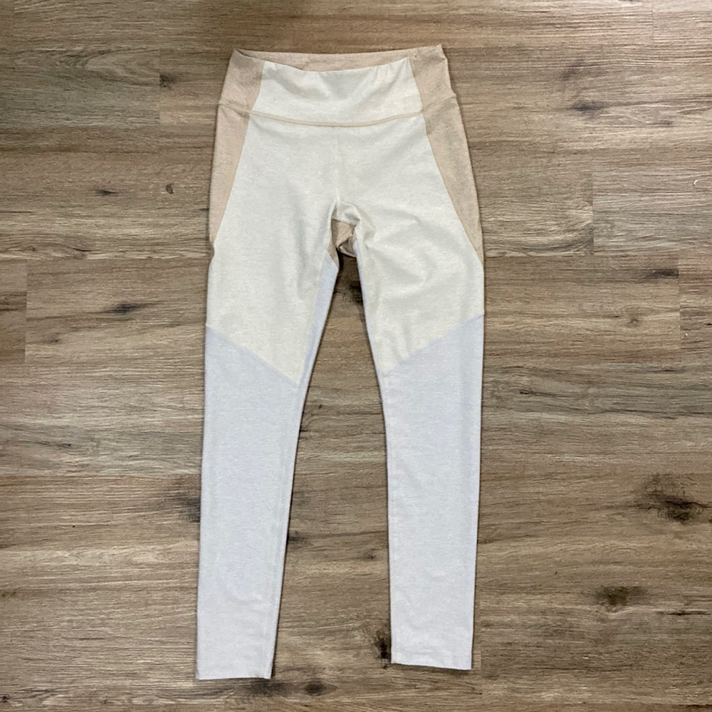 OUTDOOR VOICES 7/8 leggings tan grey oatmeal cloud